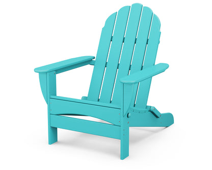 POLYWOOD® Classic Oversized Folding Adirondack Chair in Aruba