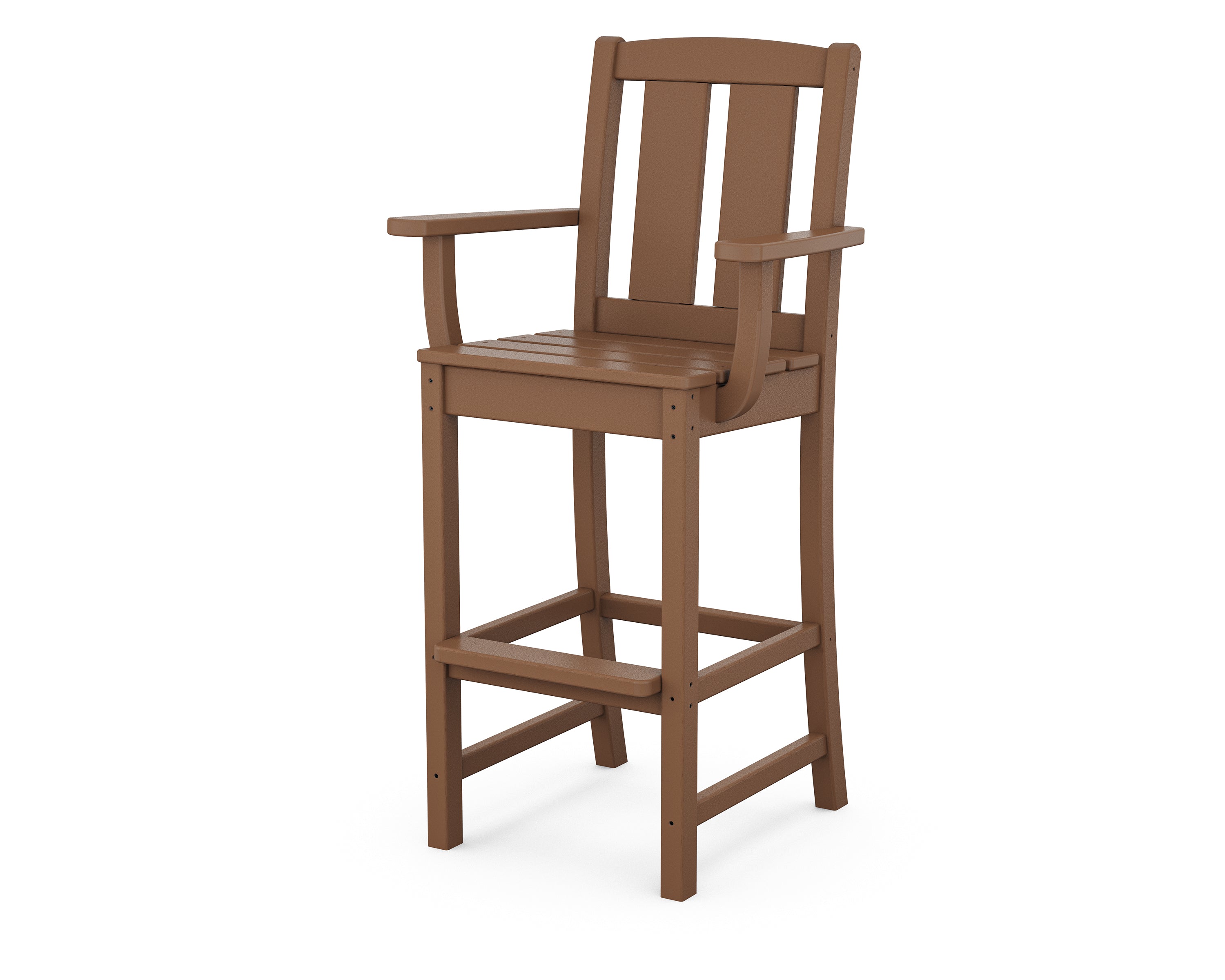 POLYWOOD® Mission Bar Arm Chair in Teak