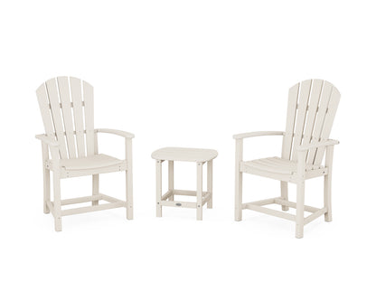 POLYWOOD® Palm Coast 3-Piece Upright Adirondack Chair Set in Sand