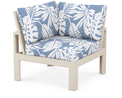 Unbranded Modular Corner Chair in Sand / Leaf Sky Blue