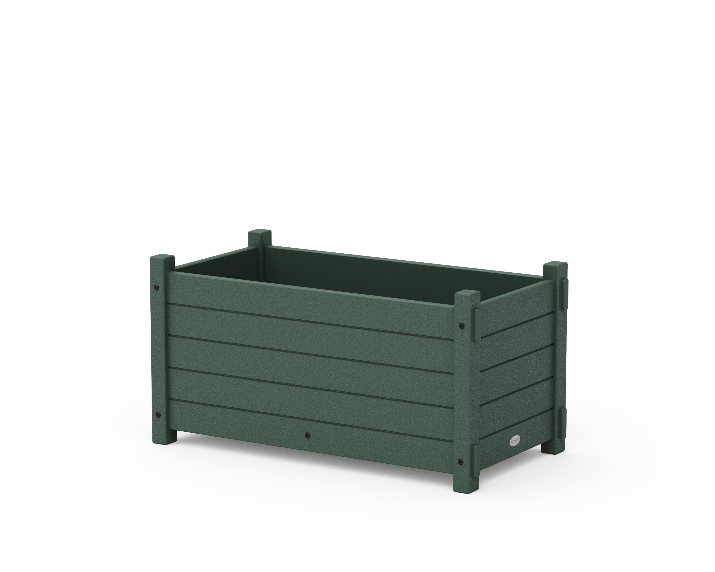 POLYWOOD® Nautical Rectangle Double Planter Box in Green