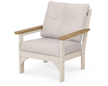 POLYWOOD® Vineyard Deep Seating Chair in Sand / Natural / Dune Burlap