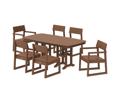 POLYWOOD® EDGE 7-Piece Dining Set in Teak