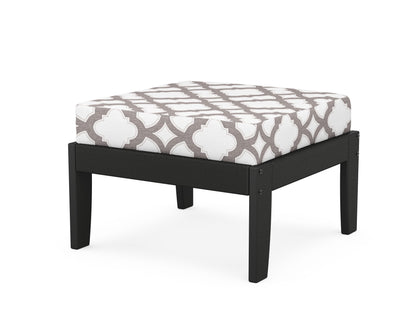 Unbranded Modular Ottoman - Classic in Black / Trellis Grey Mist