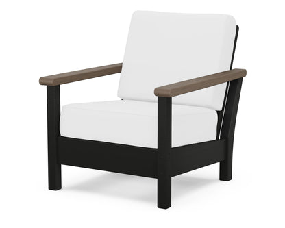 POLYWOOD® Harbour Deep Seating Chair in Black / Kona / Natural