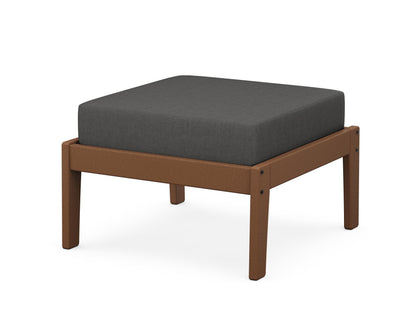 Unbranded Deep Seating Ottoman in Teak / Spectrum Carbon