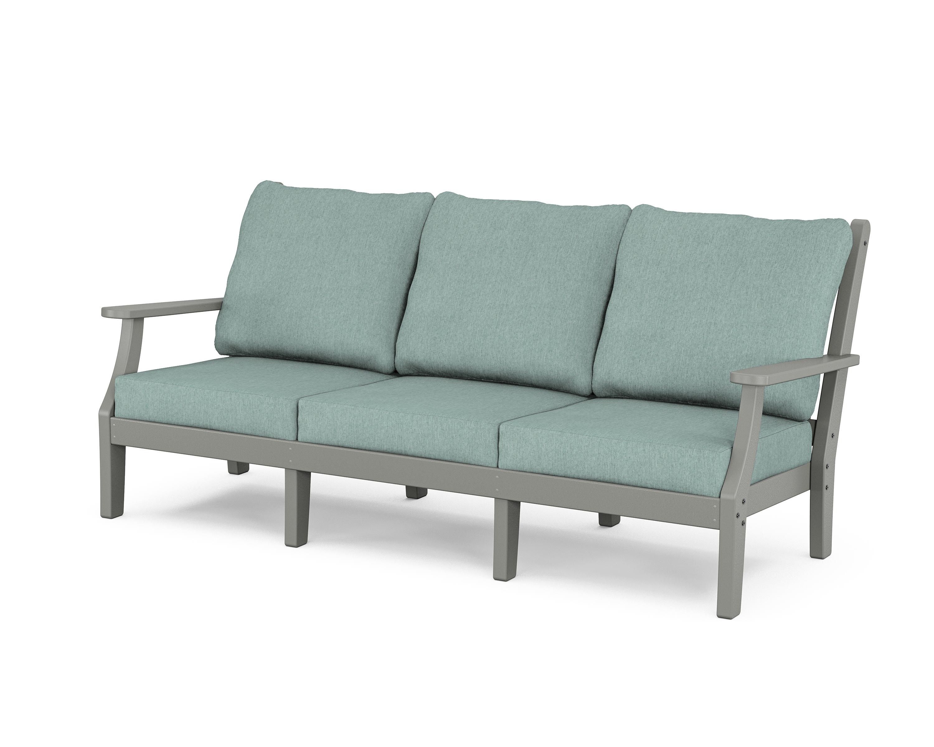 Country Living Wovendale Deep Seating Sofa in Slate Grey / Glacier Spa