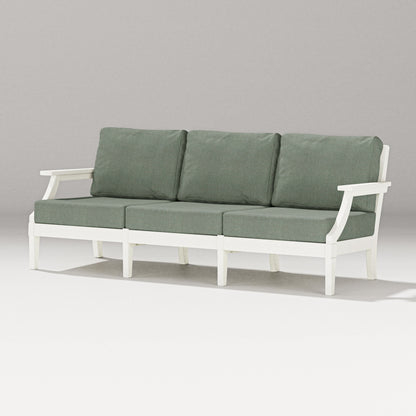 PW Designer Series Estate Sofa in Vintage White / Cast Sage