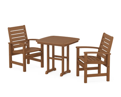POLYWOOD® Signature 3-Piece Dining Set in Teak