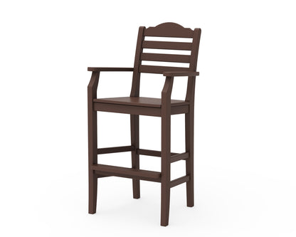 Draper James™ by  POLYWOOD® Savannah Bar Arm Chair in Mahogany