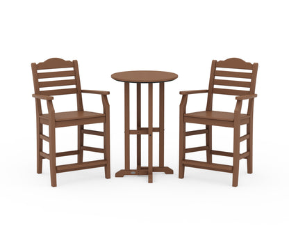 Draper James™ by  POLYWOOD® Savannah 3-Piece Farmhouse Counter Set in Teak