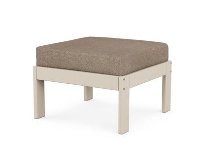 POLYWOOD® Vineyard Modular Ottoman in Sand / Spiced Burlap