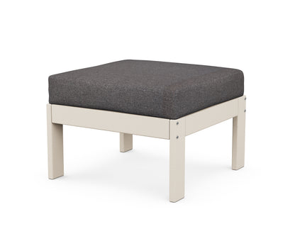 POLYWOOD® Vineyard Modular Ottoman in Sand / Ash Charcoal