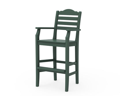 Draper James™ by  POLYWOOD® Savannah Bar Arm Chair in Green