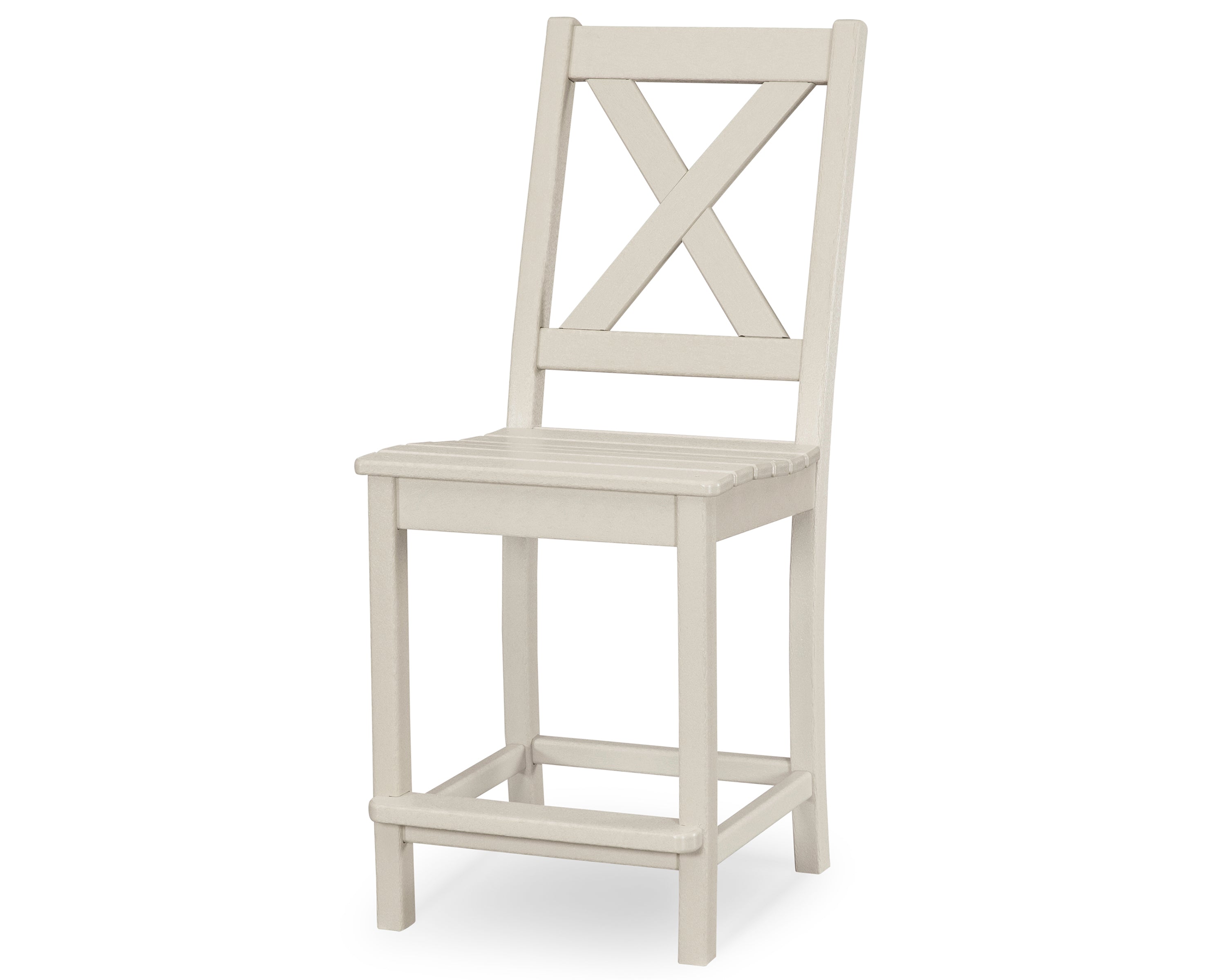 POLYWOOD® Braxton Counter Side Chair in Sand