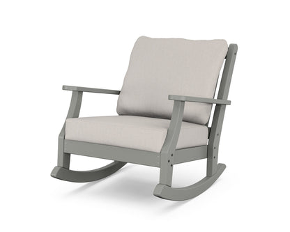 Country Living Wovendale Deep Seating Rocking Chair in Slate Grey / Cast Ash