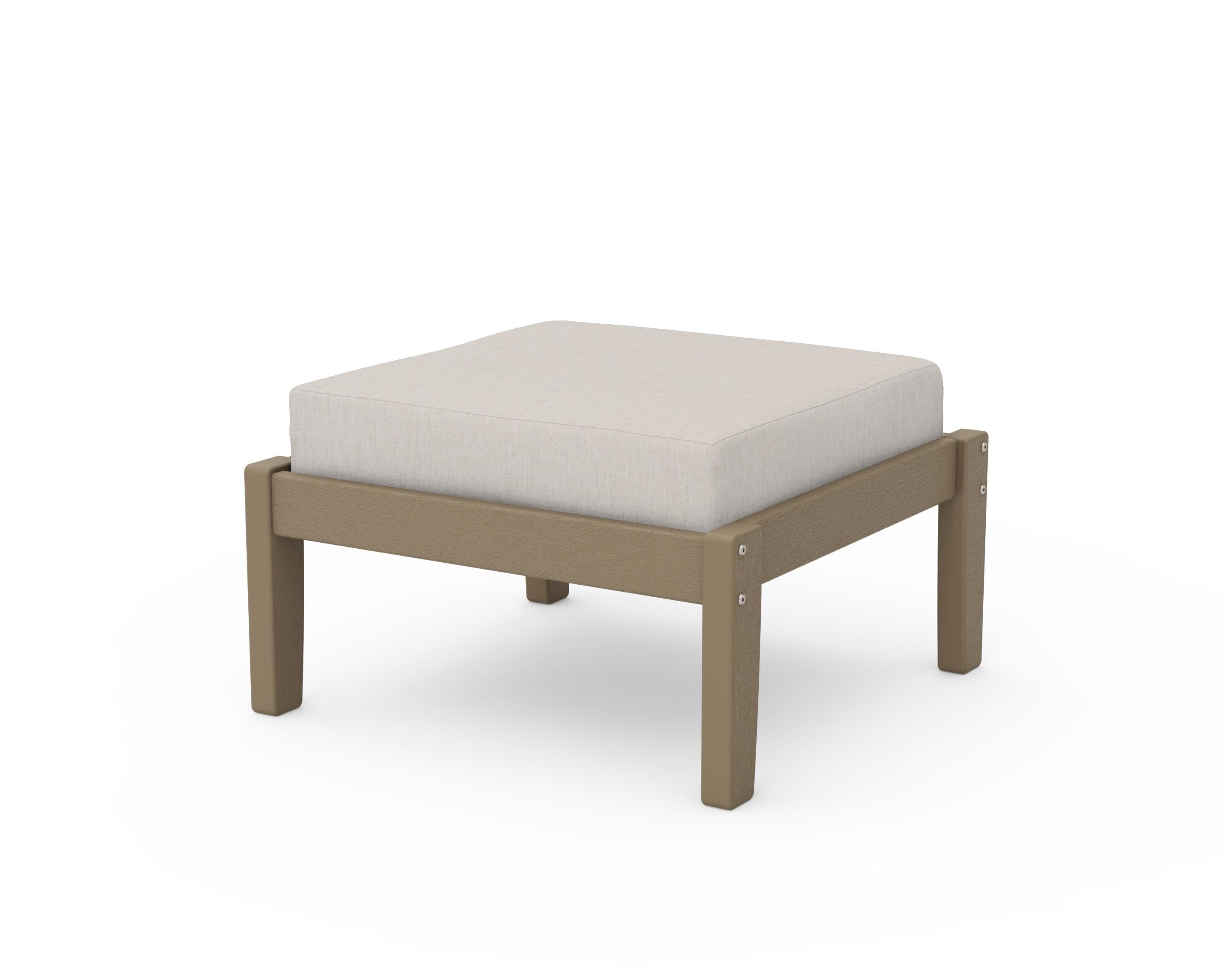 Unbranded Deep Seating Ottoman in Vintage Sahara / Cast Ash