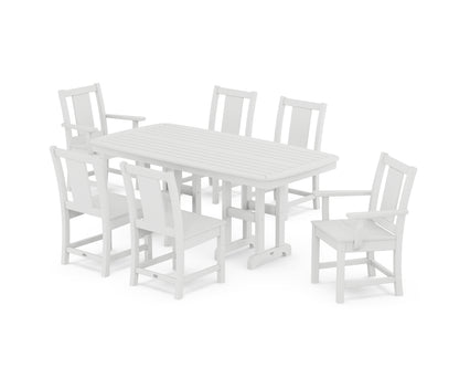 POLYWOOD® Prairie 7-Piece Dining Set in White