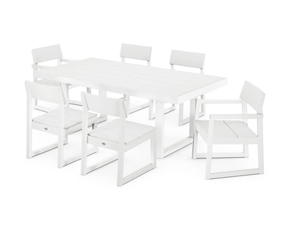 POLYWOOD® EDGE 7-Piece Dining Set in White
