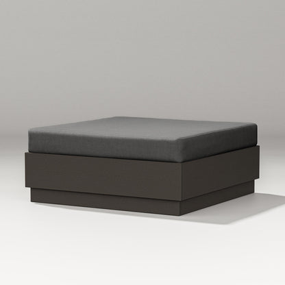 PW Designer Series Elevate Lounge Ottoman in Vintage Coffee / Spectrum Carbon