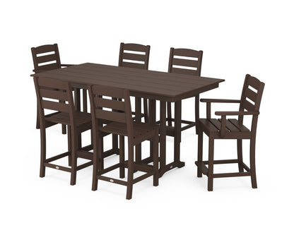 POLYWOOD® Lakeside 7-Piece Counter Set in Mahogany