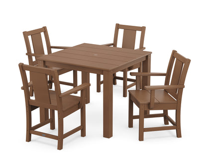 POLYWOOD® Prairie 5-Piece Parsons Dining Set in Teak