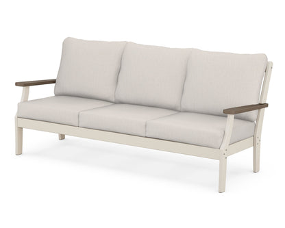 POLYWOOD® Braxton Deep Seating Sofa in Sand / Kona / Cast Ash