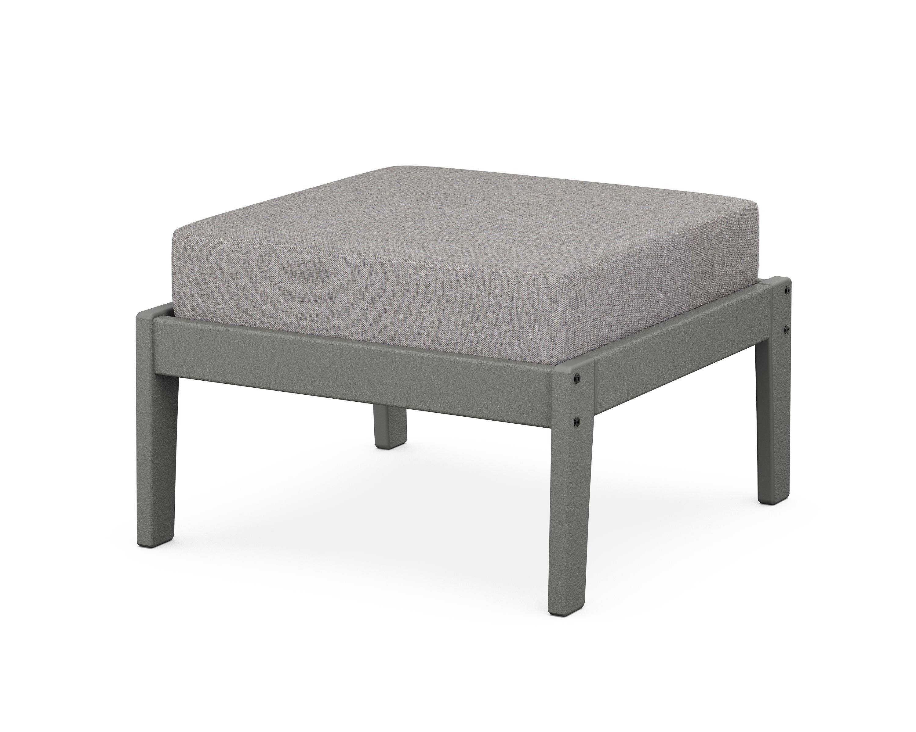 Unbranded Deep Seating Ottoman in Slate Grey / Grey Mist
