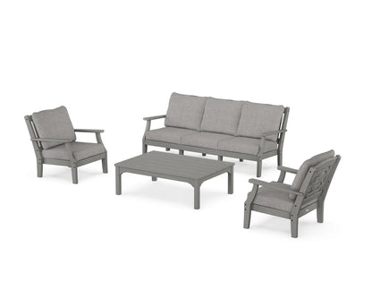 Chinoiserie 4-Piece Deep Seating Set with Sofa