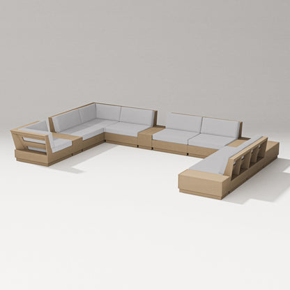 PW Designer Series Elevate 12-Piece Conversation Sectional Set in Vintage Sahara / Granite