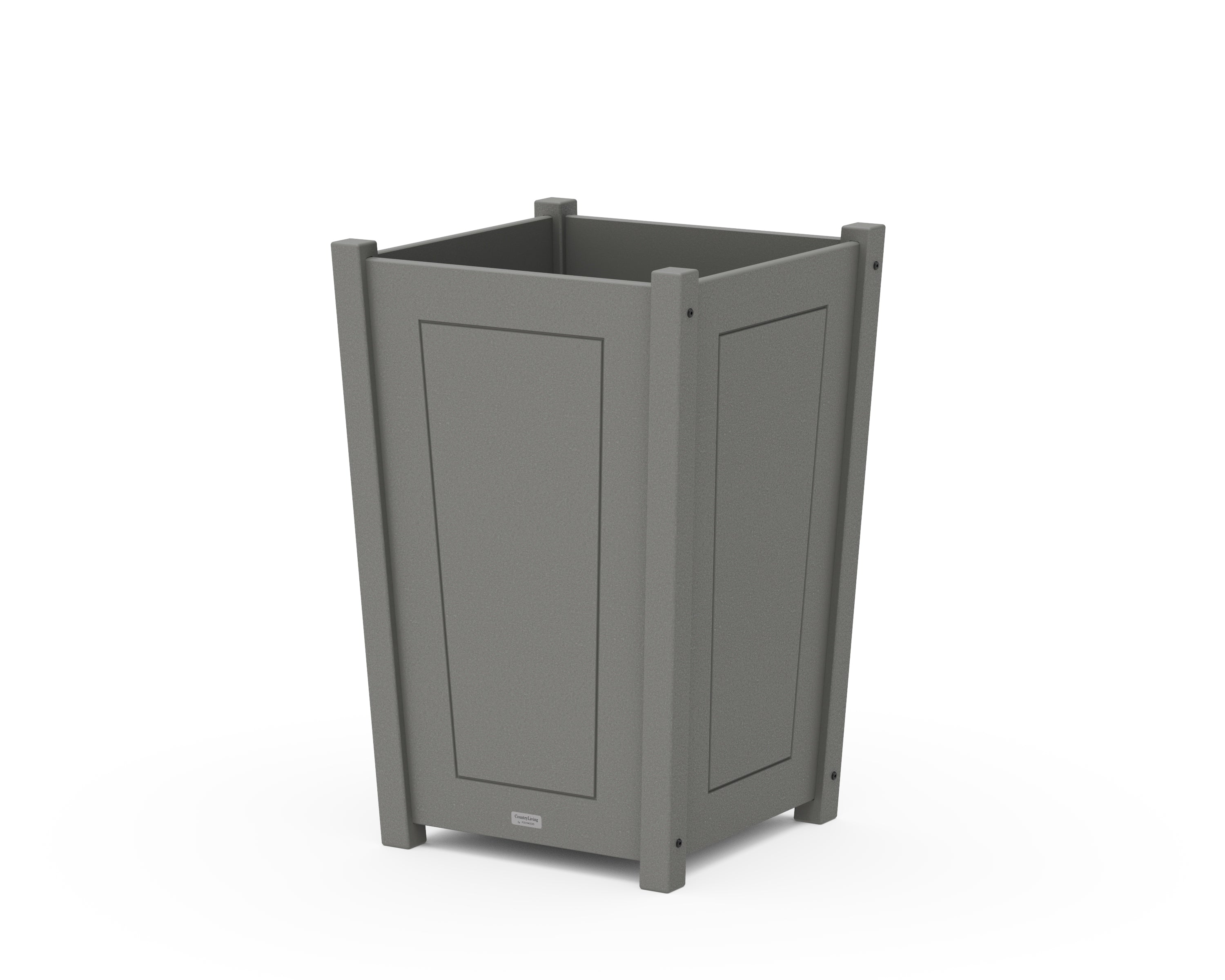 Country Living Country Living Large Tapered Square Planter Box in Slate Grey