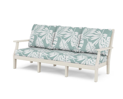 Country Living Wovendale Deep Seating Sofa in Sand / Leaf Glacier Spa
