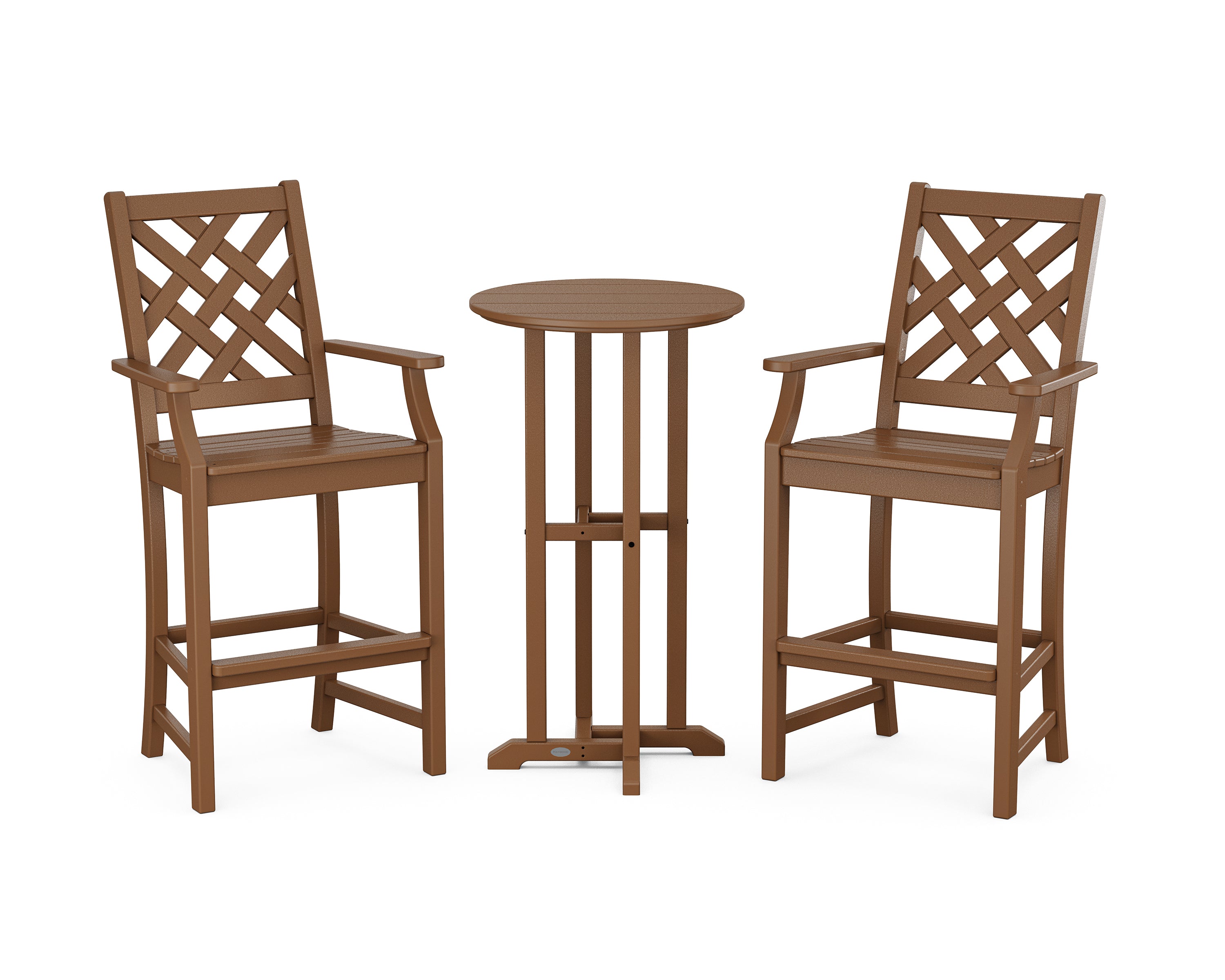 Country Living Wovendale 3-Piece Farmhouse Bar Set in Teak