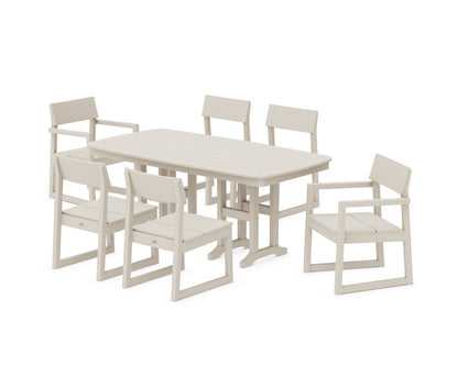 POLYWOOD® EDGE 7-Piece Dining Set in Sand