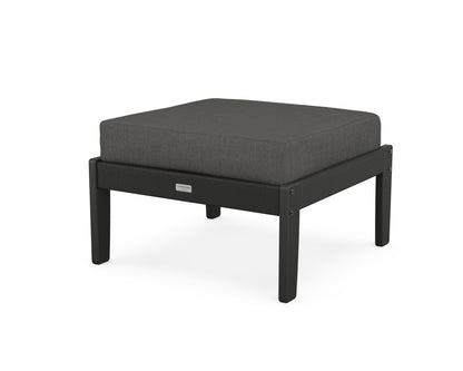 Country Living Cottage Deep Seating Ottoman in Black / Spectrum Carbon