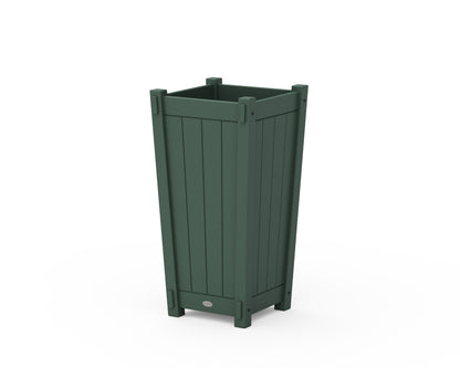 POLYWOOD® Vineyard Tapered Square Planter Box in Green