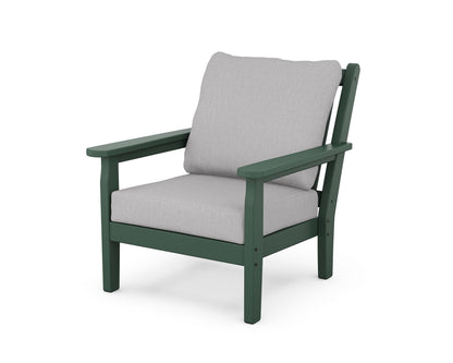 POLYWOOD® Chippendale Deep Seating Chair in Green / Granite
