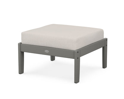 POLYWOOD® Braxton Deep Seating Ottoman in Slate Grey / Cast Ash