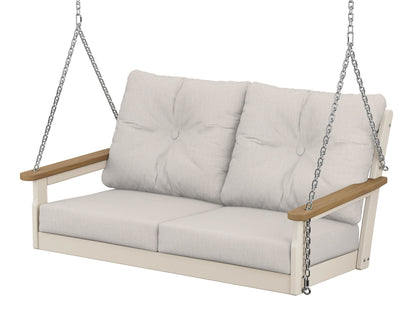 POLYWOOD® Vineyard Deep Seating Swing in Sand / Natural / Cast Ash