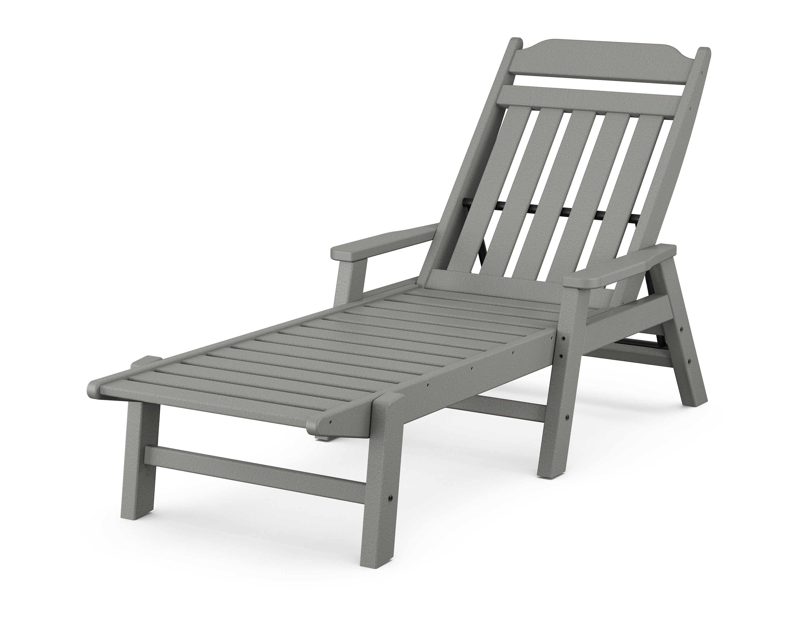 Country Living Cottage Chaise with Arms in Slate Grey