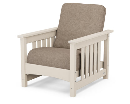 POLYWOOD® Club Mission Chair in Sand / Spiced Burlap