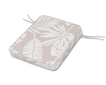 Martha Stewart by POLYWOOD® Chinoiserie Rocker Seat Cushion in Leaf Dune Burlap