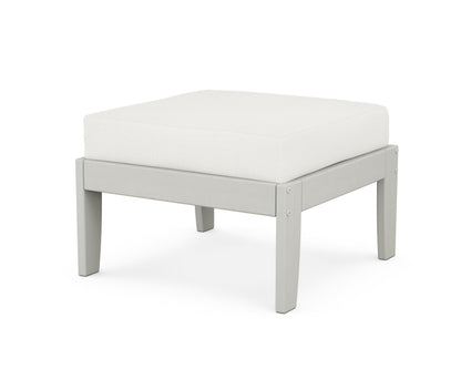 Unbranded Modular Ottoman - Classic in Vintage White / Natural Linen