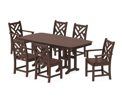 POLYWOOD® Chippendale 7-Piece Dining Set in Mahogany