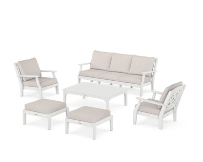 Chinoiserie 6-Piece Lounge Sofa Set