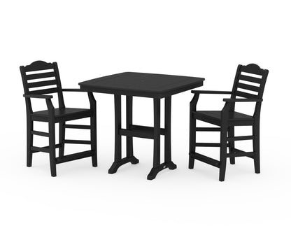 Draper James™ by  POLYWOOD® Savannah 3-Piece Counter Set with Trestle Legs in Black