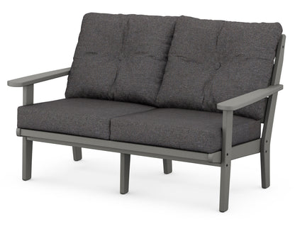 POLYWOOD® Lakeside Deep Seating Loveseat in Slate Grey / Ash Charcoal
