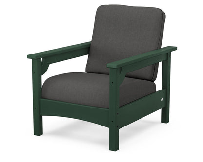 POLYWOOD® Club Chair in Green / Spectrum Carbon