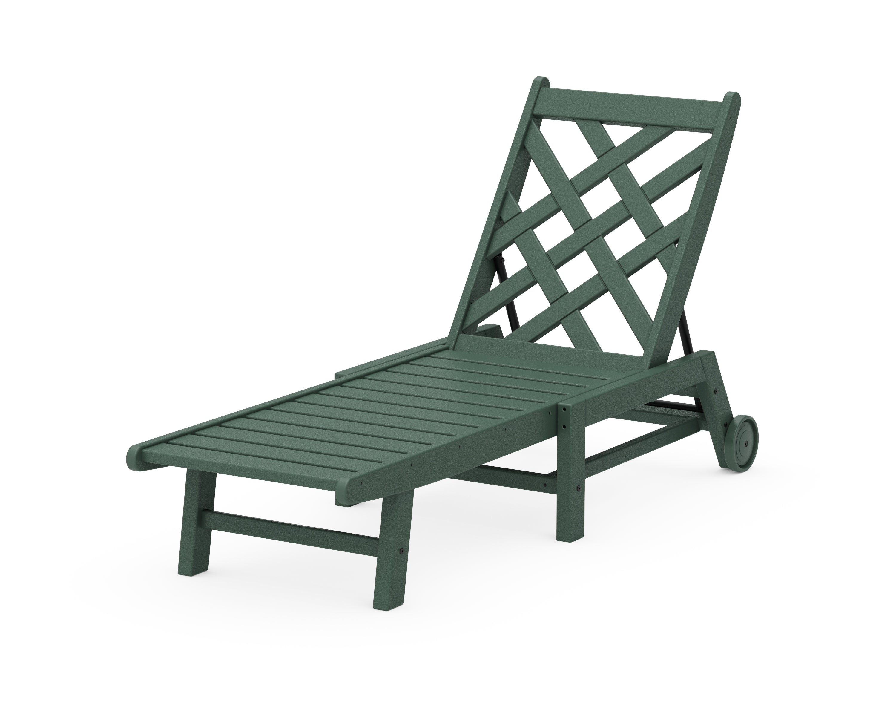 Country Living Wovendale Chaise with Wheels in Green