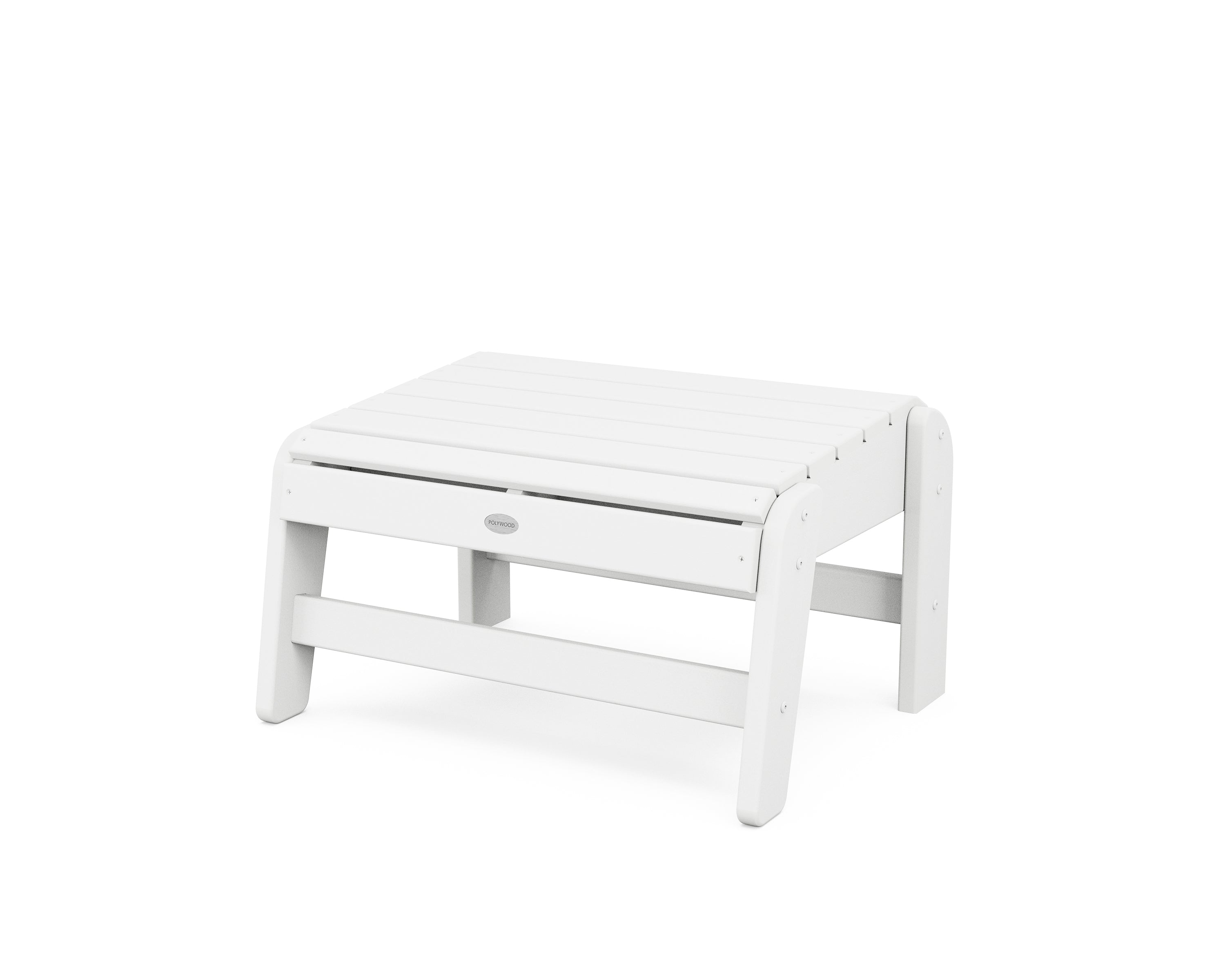 POLYWOOD® Grand Adirondack Ottoman in White